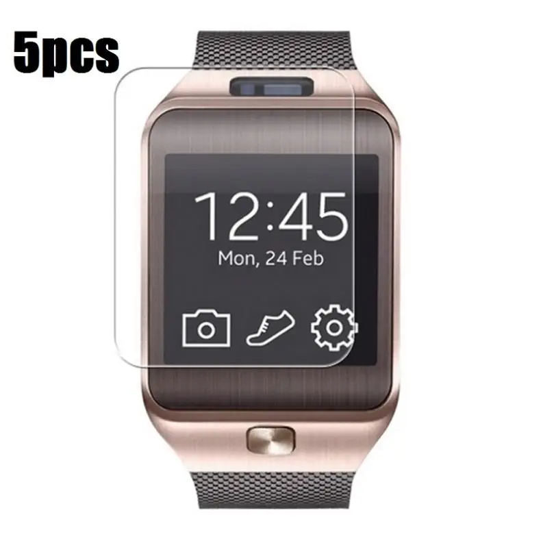 5PCS Clear Transparent LCD Screen Protector Protective Film for DZ09 Bluetooth Smart Watch - ANKUX Tech Co., Ltd