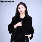 fox fur collar black color rex rabbit fur natural fur coats women
