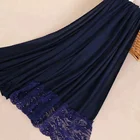 Fashion 12 colors muslim women cotton lace scarf bead hijab