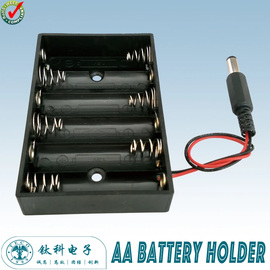 Tbh2a3k Ningbo Teco 3 X 1.5v Battery Holder Aa Panel Mounted With