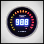 52mm Prosport Digital 28LCD Series Blue color number Tachometer RPM and Volt Gauge