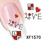 Water Custom Logo Printed Decorative Flower Series Nail Art Water Transfer Stickers Full Wraps Nail Decals