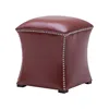 China products footstool small leather purple ottoman