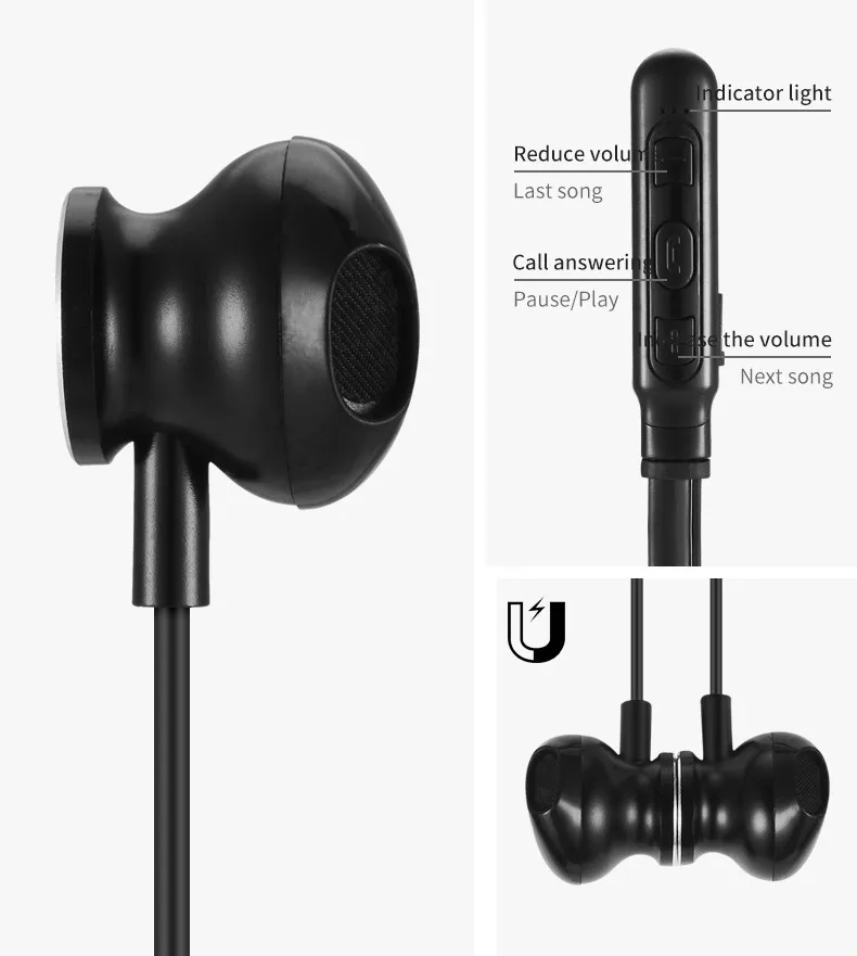 2019Best Selling Bluetooth Earphones for iPhone,Wireless Bluetooth,Neckband Bluetooth - ANKUX.COM
