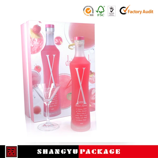 wholesale recycled kraft paper paper wine boxes sliding lid