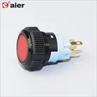 19mm fast install bi-color led no nc push button switch