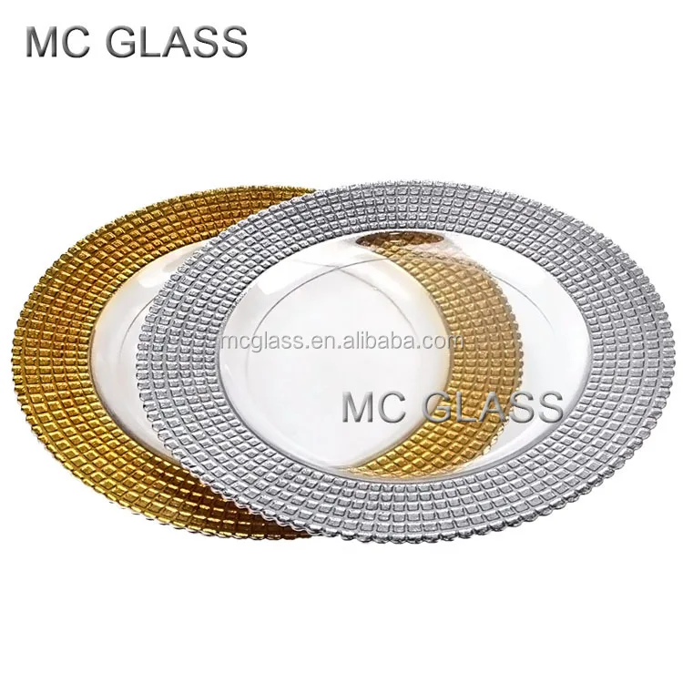 wholesale fancy hotel and home use gold silver rimmed glass