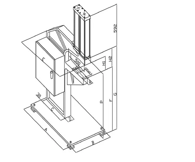 Usun Model Ulyp 4 8 Tons C Frame Self Clinching Nut Insertion Press