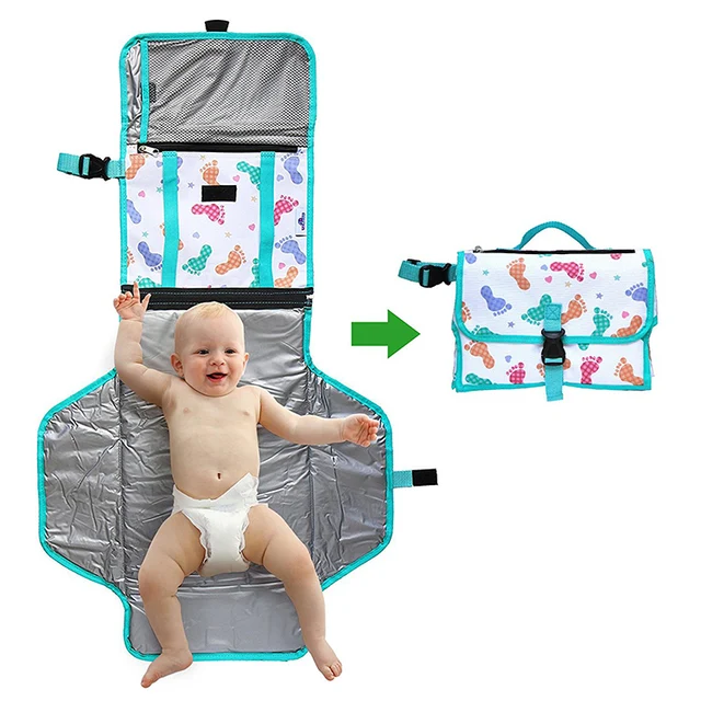 colorful diaper bag 2017 portable european baby changing pad bag