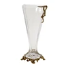 Royal Home Decorative fancy flower vase brass stands tall vase
