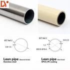 DY187 Diameter 28mm colourful PE Coated kaizen steel lean pipe /Tube for Flexible assembly worktable