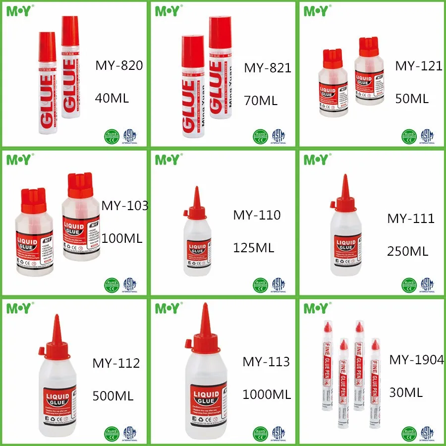 Wholesale Stationary PVA Clear Paper Glue Office Adhesive Liquid glue