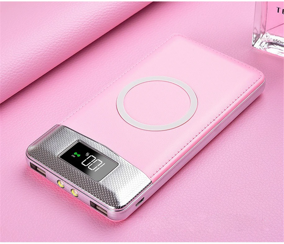 Custom power bank 24000mah fast charge wireless charger for iphone wireless charging - ANKUX.COM