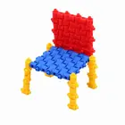 Intelligent gift kids plastic interlocking puzzle kit 3D building assemble block toy set