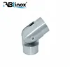 ABL 50mm stainless steel railing pipe fitting adjust flush angle for connector