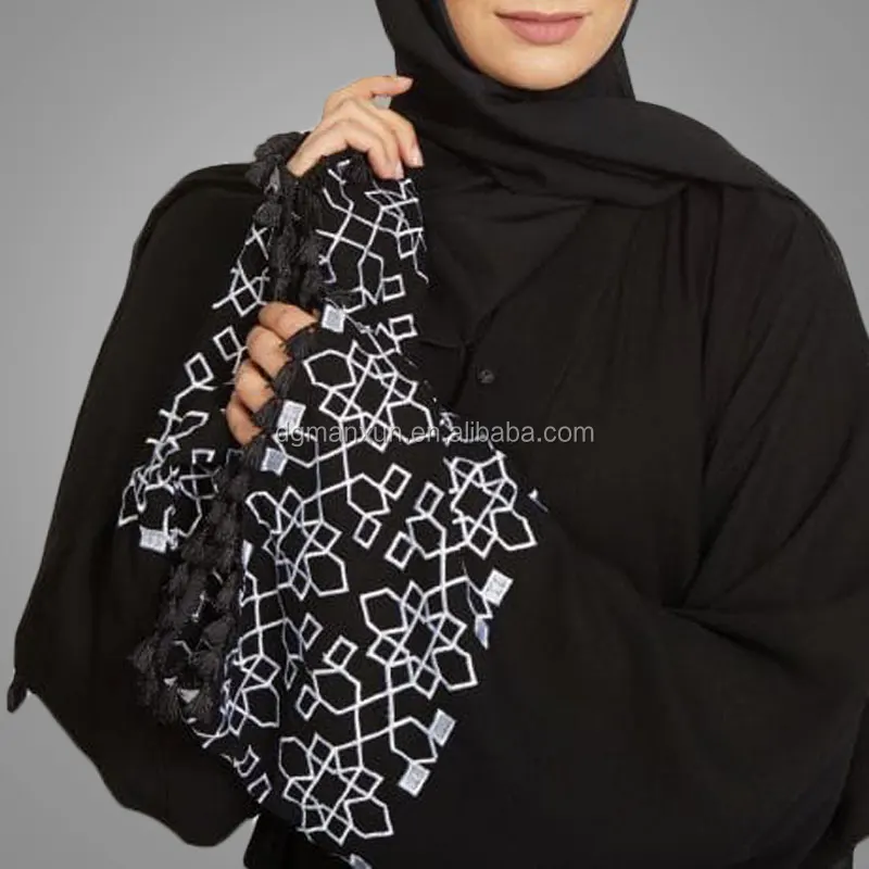 100% polyester muslim kimono cardigan