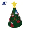3D DIY Felt Christmas Tree With 18pcs Hanging Ornaments For Toddler And Kids Christmas Gifts