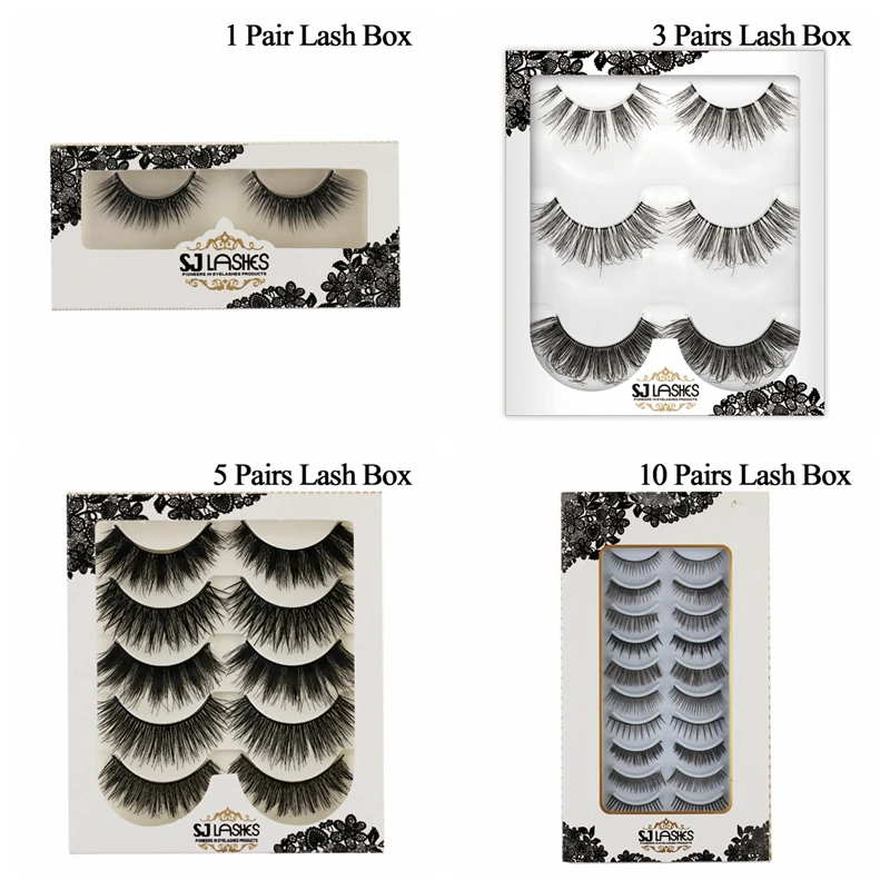 Clear Invisible Band 3D Eyelash 3D Silk Mink Lashes With Own Brand Circle Case