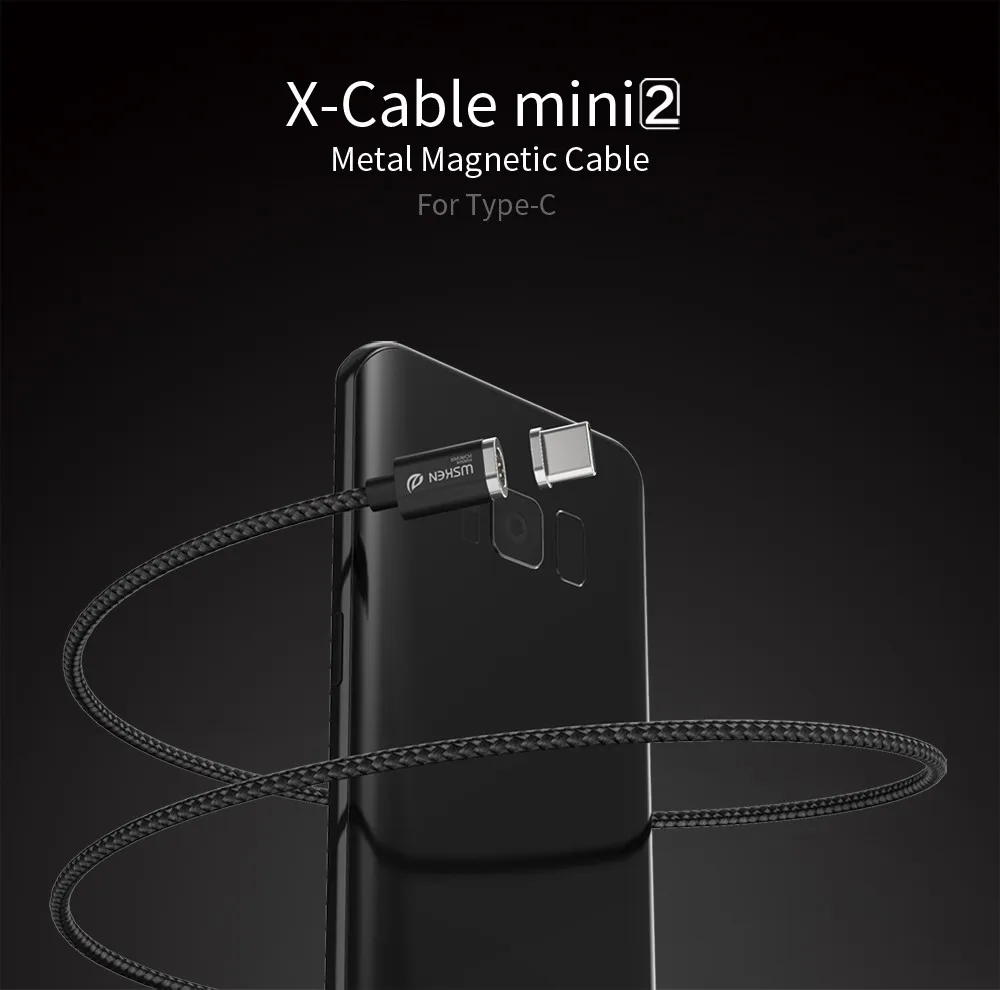 WSKEN MINI2 Magnetic USB Cable with micro USB type-c lighting For mobile phone - ANKUX.COM