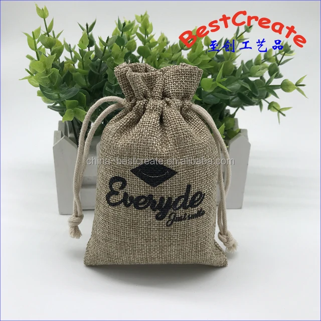 new year present bag corporate gift pouch with cotton drawstring