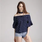 ORHYME 2019 New Point Lotus Leaf Sleeve Chiffon Lady Blouse chiffon blouse