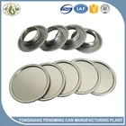 metal accessories for airtight empty metal tin can with screw top