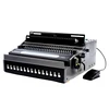 Easy For Bind F4 Size Electric Punching Plastic Comb and Twin Wire O Binding Machine With Foot Pedal 8808