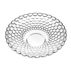 Crystal clear glass plates 9.5 inch restaurant wholesale weddings snack fruit plates