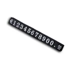 Lilai Clear Plastic Price Label Holder Retail Label Wire Shelf Merchandise Sign Display cube