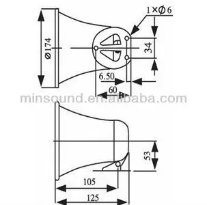 HS106 10W Aluminum Cabinet Siren and Alarm Horn Reflex - ANKUX.COM