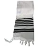 2018 Traditional 100% wool prayer shawl tallit with black stripes