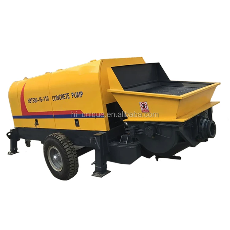 small capacity concrete pump machine