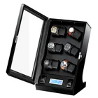Wholesale india black leather wooden watch winder 6 taobao for automatic watches