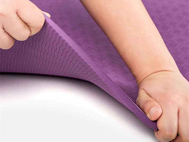 8mm Thick 72-inch Long Ero Friendly TPE High Density Anti-tear Non-slip Yoga Mat Eercise Mat Hot Yoga Eercise Fitness Pilates