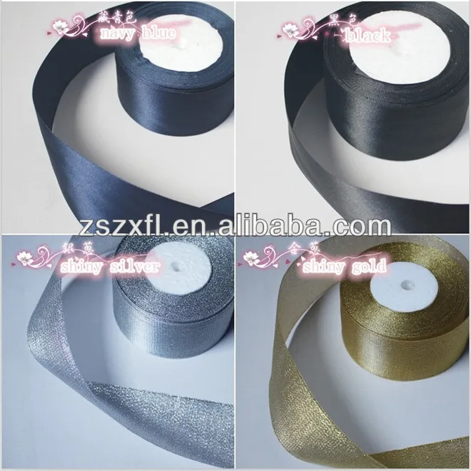 beautiful design double sided satin ribbon for hat decoration