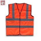 100% polyester High Visibility safety Vest with reflective strips