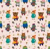 Hot sale cartoon pattern printing stretch cotton knitted fabric for baby garment