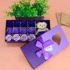 Best christmas gift 6 hole cardboard paper clear window
