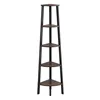 VASAGLE decorative display wood ladder shelf, ladder book storage shelves