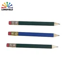 Hot Sale Cheap Custom 2B Wooden Golf Pencil Of Gold Supplier In Alibaba