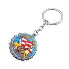 NEW Customized Enamel Bottle Cap Opener With/Without Keychain San Juan Puerto Rico Keychain Souvenirs