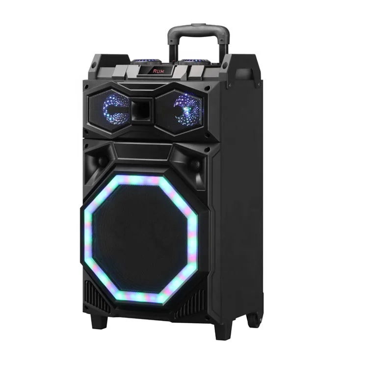 12inch Fashionable Waterproof Party Portable Rechargeable Blue tooth DJ Speaker Trolley portable speaker with wired microphone - ANKUX.COM
