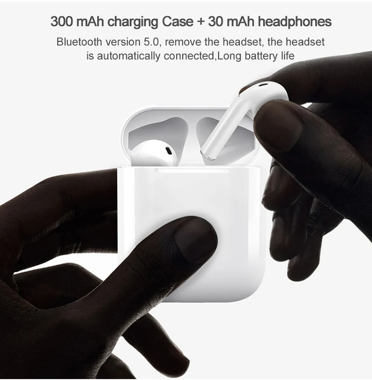 TWS-i12 earphones binaural call wireless stereo with charging box headphones sports earplugs - ANKUX.COM