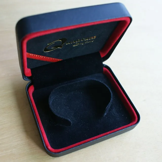 handmade black leather bracelet bangle cheap gift boxes