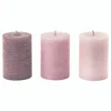 wholesale Home Decoration 7*10cm High Quality Colored Rustic Paraffin Wax Pillar Candles
