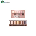 2019 hotsale custom wholesale private label makeup paper eyeshadow palette