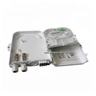 Outdoor Optical Fiber Wall Mount Outdoor 1x8 Optical Fiber Splitter Box FTTH Terminal Box 8 Ports IP65