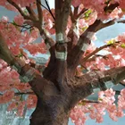 pink cherry blossom tree artificial flower tree for decorative