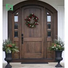 Factory Supply Church Entrance Solid Wooden Arch Door Designs