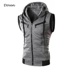 Oem bulk wholesale sleeveless oversized plain pullover hoodies